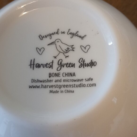 Set of 4 "Thank you" Harvest Green Studio Coffee/Tea Mug 20 oz - Picture 3 of 9